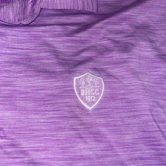 Footjoy Men's XXL Purple Golf Polo dry fit bhcc 1912 - Picture 3 of 6